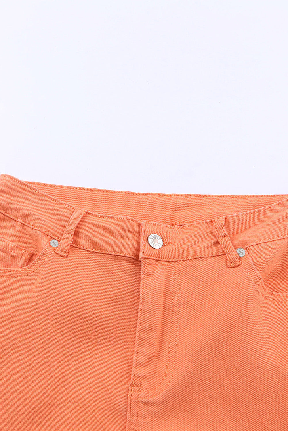 Orange Acid Wash High Waist Wide Leg Jeans - Mudiwa 