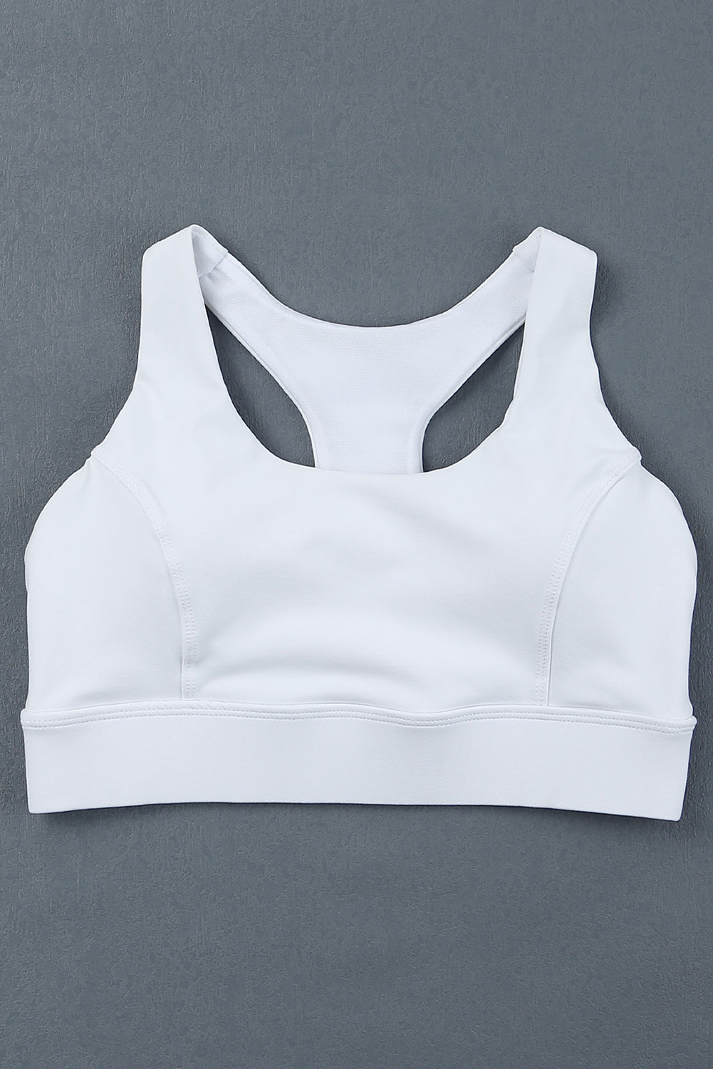 White Athletic Push Up Sports Bra - Mudiwa 