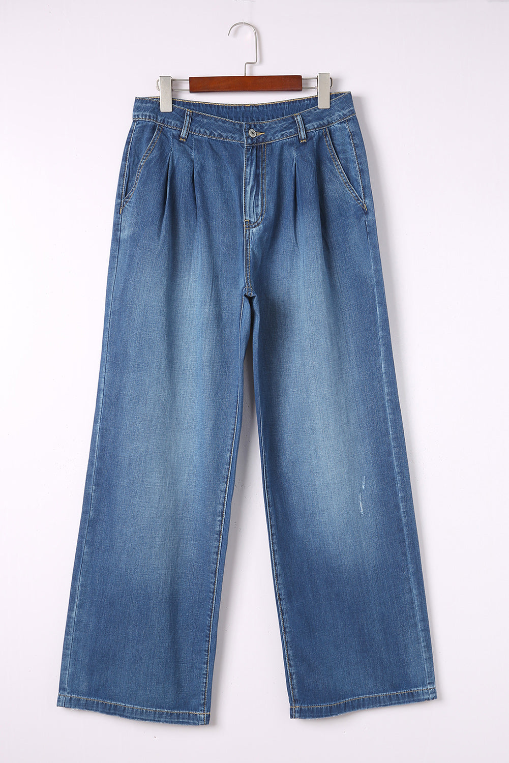 Blue Slouchy Wide Leg Jeans - Mudiwa 