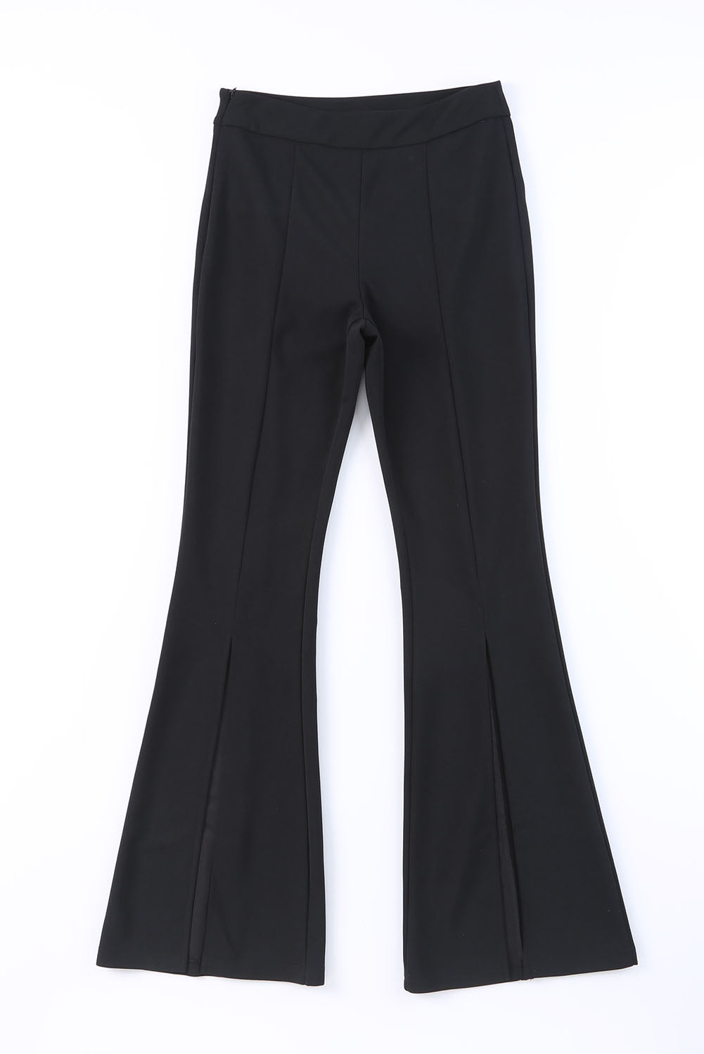 Black Split Hem High Waist Pants - Mudiwa 