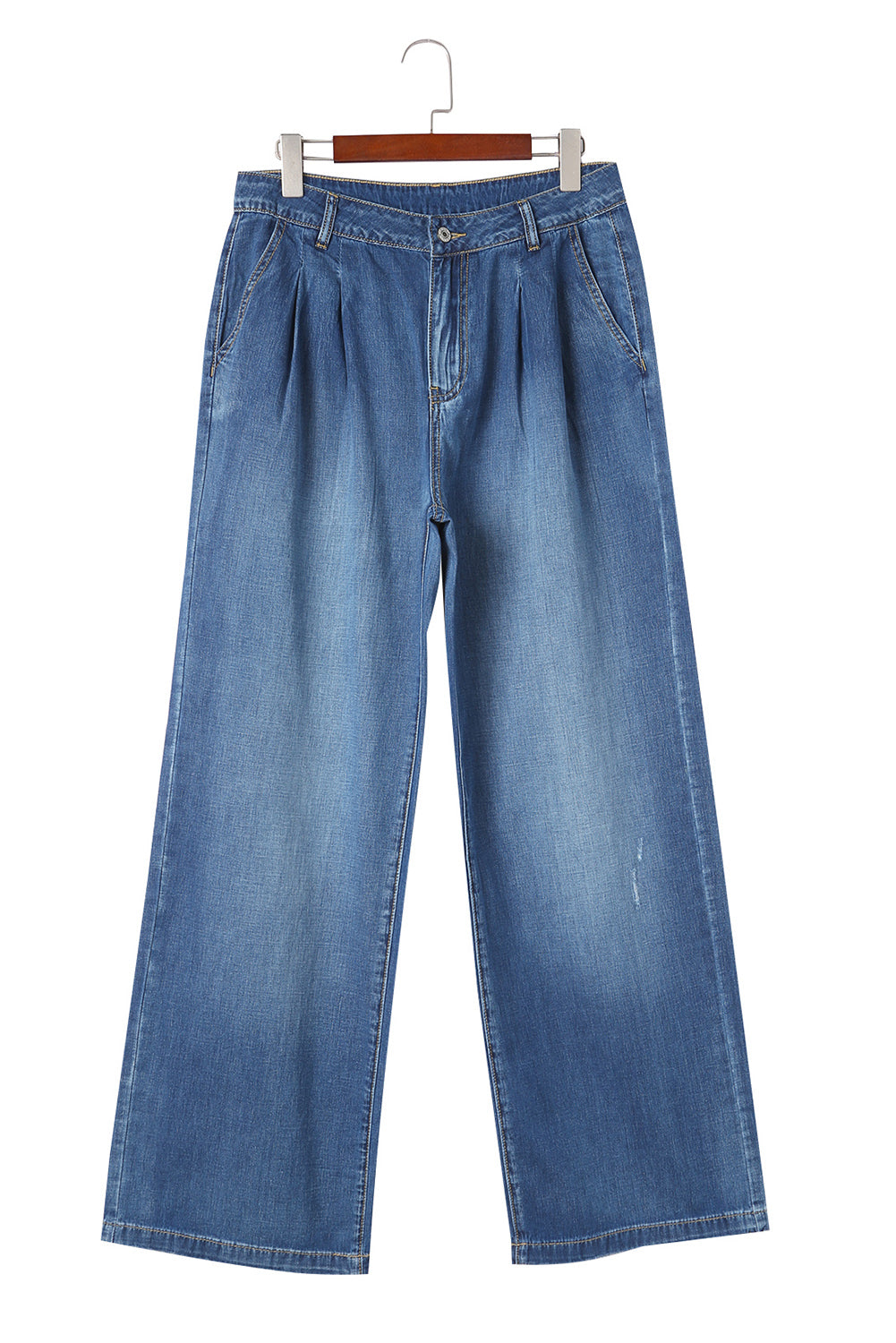 Blue Slouchy Wide Leg Jeans - Mudiwa 