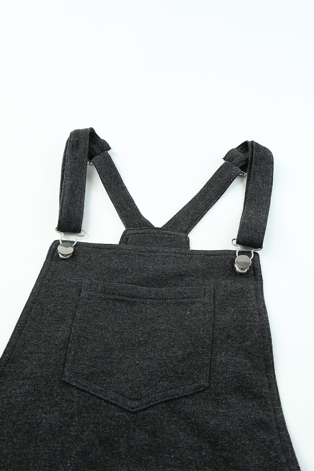 Gray Vintage Washed Drawstring Short Overalls - Mudiwa 