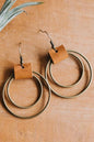 Gold Vintage Hoop Hook Earrings - Mudiwa 