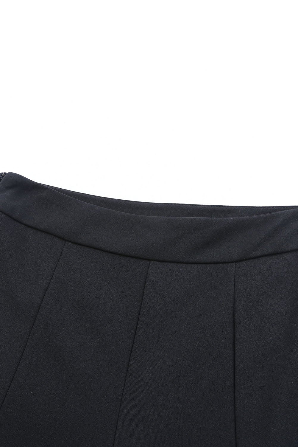 Black Split Hem High Waist Pants - Mudiwa 